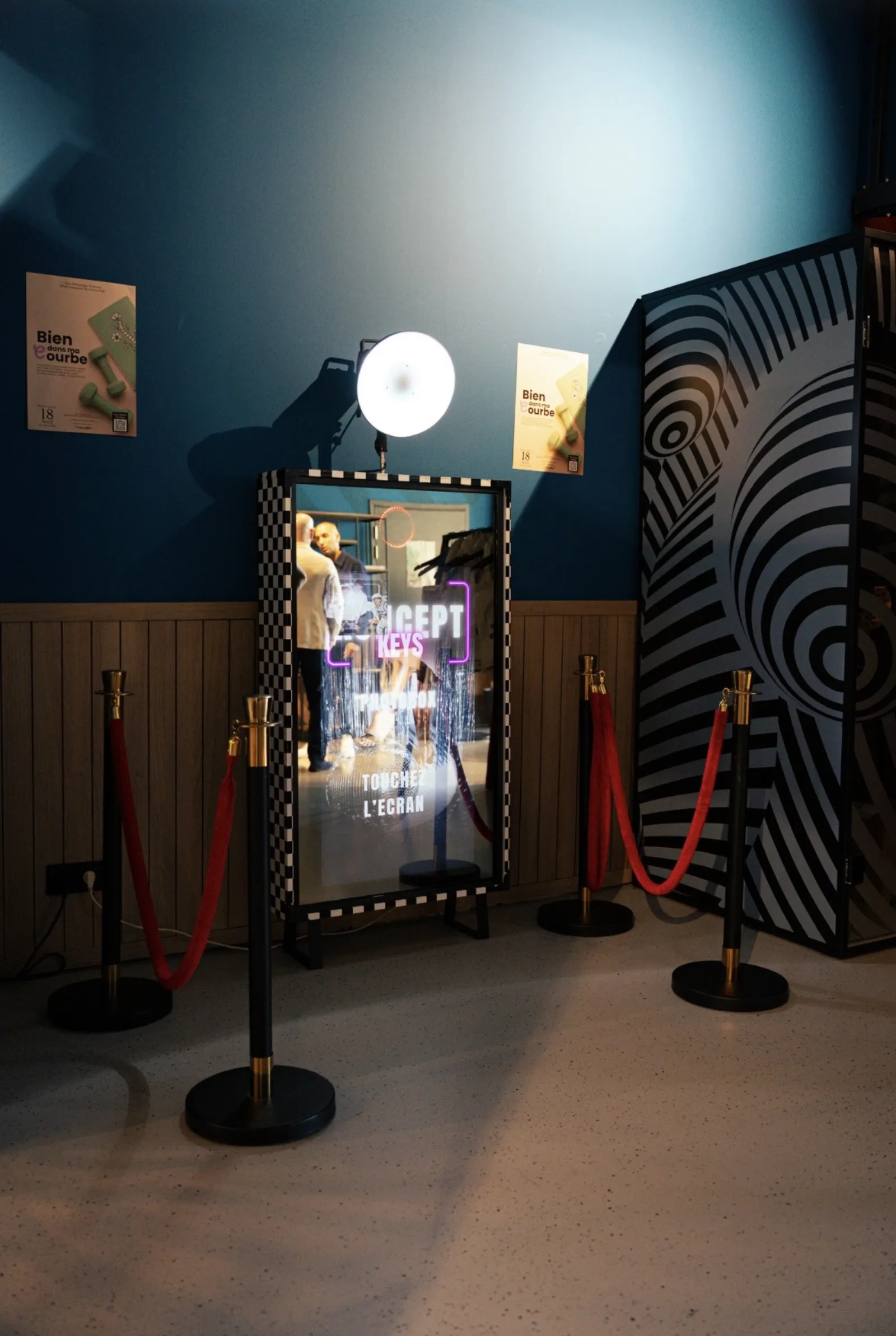 Le photobooth à l'entrée
